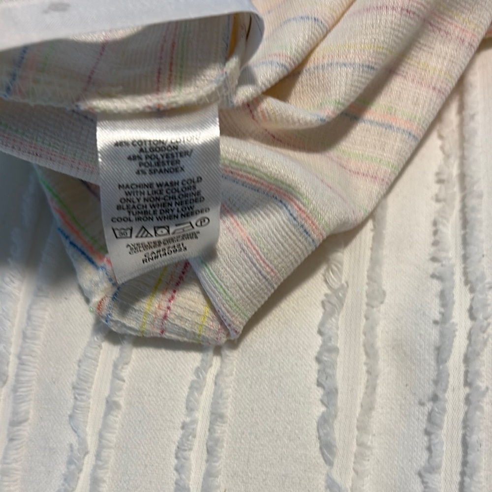 NWT Loft Striped Sleeveless Dress with Tie Straps - Picture 7 of 7